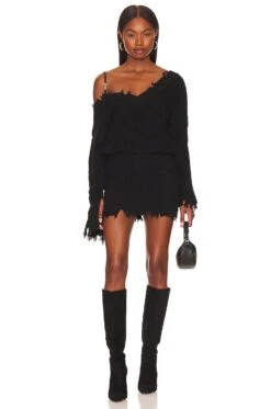 Maude Sweater Dress Black