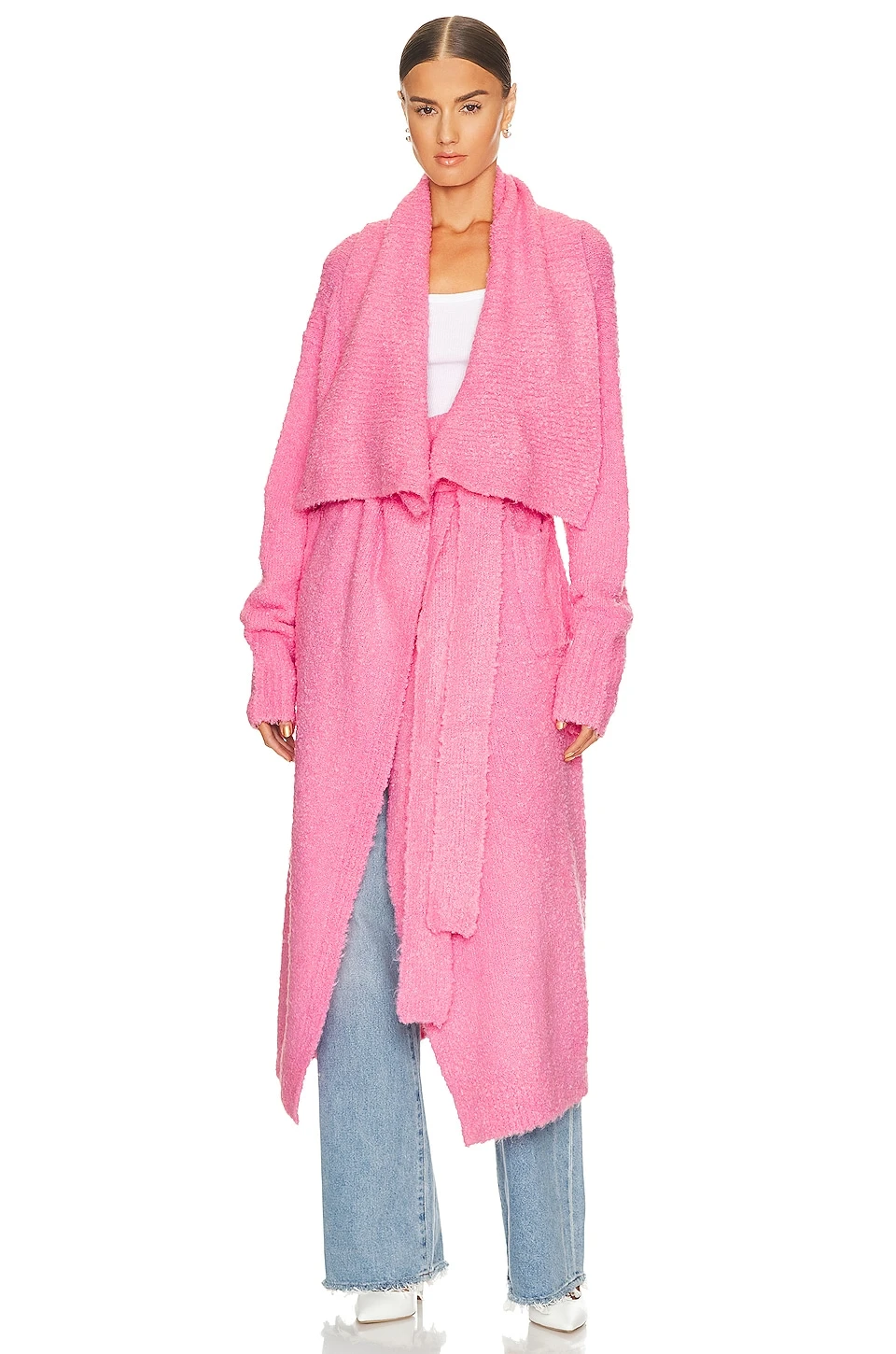 Rue Boucle Cardigan Rose Bloom 2 Rue Boucle Cardigan Rose Bloom - Image 2