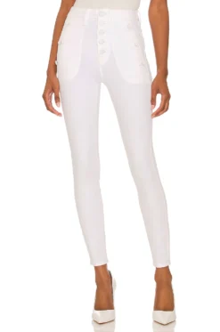 7 For All Mankind Portia Slim White