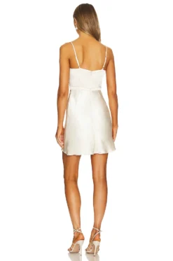 Shona Joy La Lune Bustier Mini Dress Cream -Fashion Clothing SHON WD483 V3