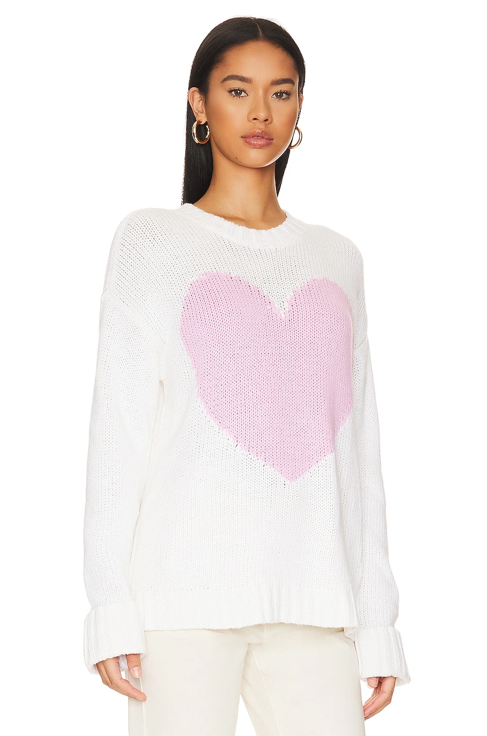 Show Me Your Mumu Sweetheart Sweater Pink Heart 2 Show Me Your Mumu Sweetheart Sweater Pink Heart - Image 2