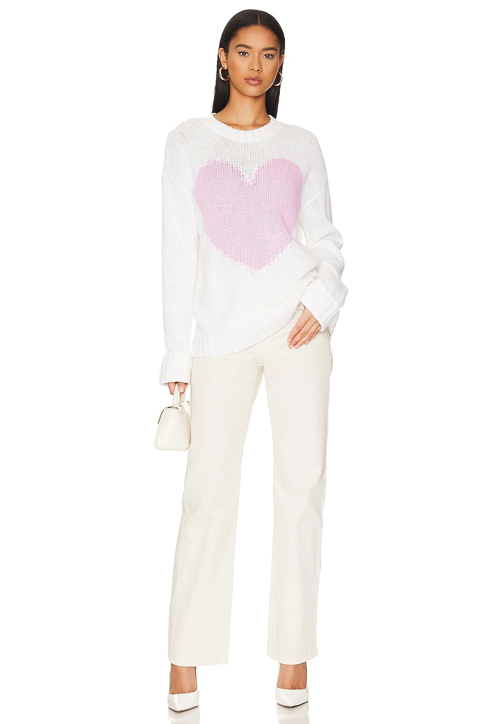 Show Me Your Mumu Sweetheart Sweater Pink Heart 4 Show Me Your Mumu Sweetheart Sweater Pink Heart - Image 4
