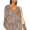Show Me Your Mumu Gilligan Sweater Colorful Space Dye Knit