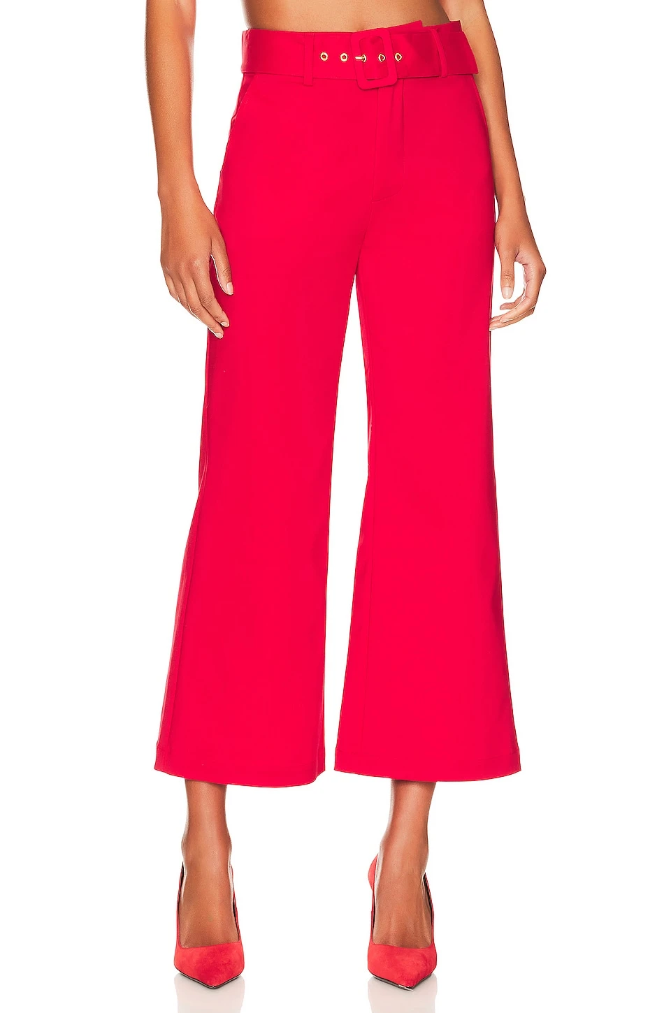 Show Me Your Mumu Dj Cropped Pants Red 1 Show Me Your Mumu Dj Cropped Pants Red