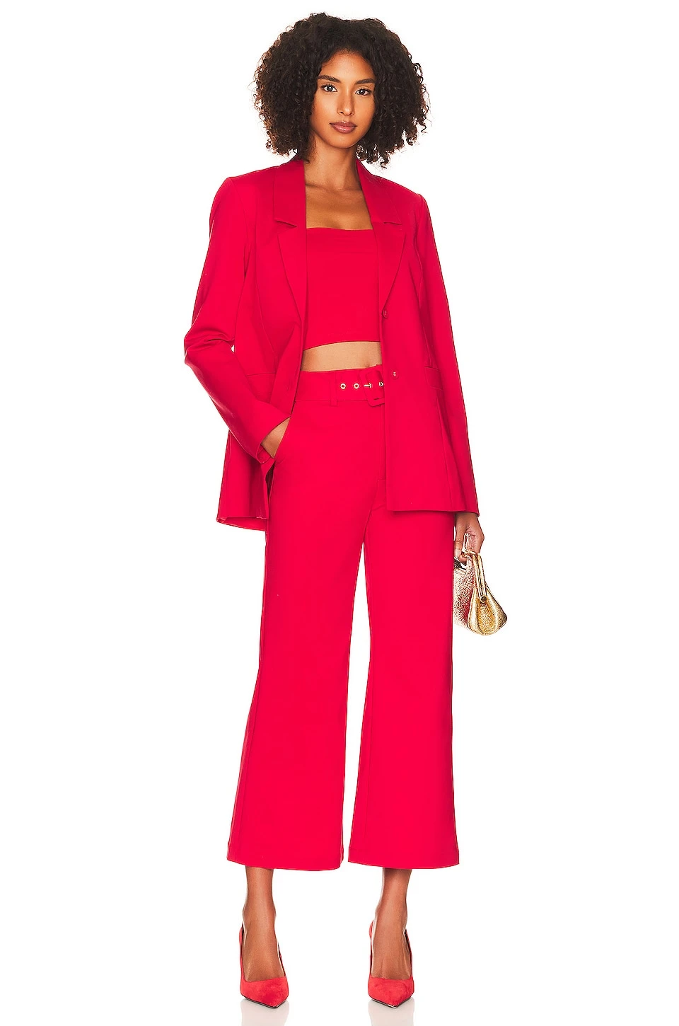 Show Me Your Mumu Dj Cropped Pants Red 4 Show Me Your Mumu Dj Cropped Pants Red - Image 4