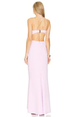 Aisling Halter Dress Lilac 5 Aisling Halter Dress Lilac -Fashion Clothing SIGR WD139 V3