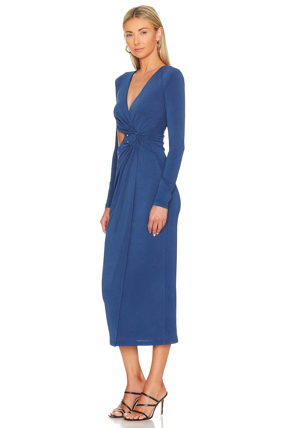 Audrey Midi Dress Indigo 3 Audrey Midi Dress Indigo - Image 3