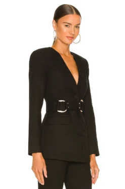 Sadie Blazer Black -Fashion Clothing SIGR WO2 V3