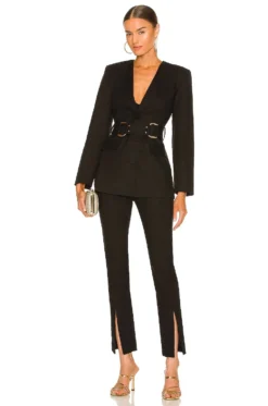 Sadie Blazer Black -Fashion Clothing SIGR WO2 V5