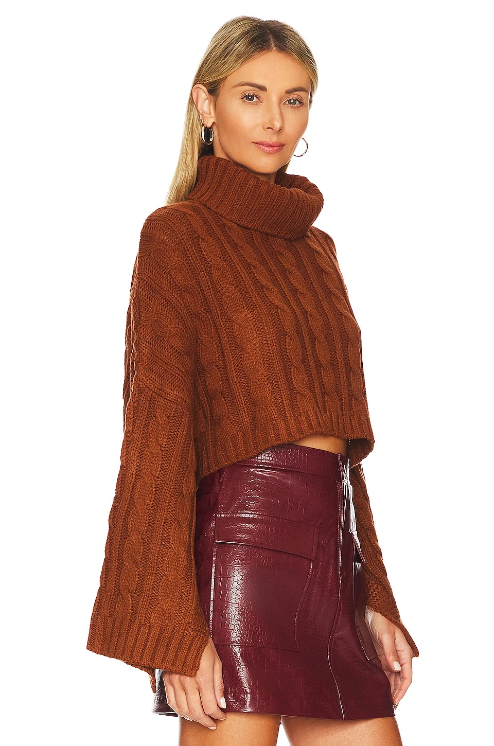 Steve Madden Sloane Sweater Mocha Bisque 2 Steve Madden Sloane Sweater Mocha Bisque - Image 2