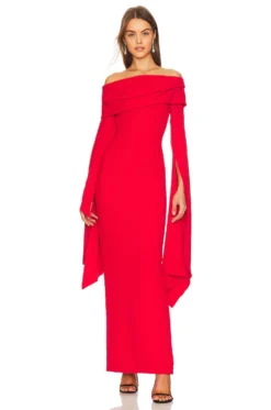 Arden Maxi Dress Red -Fashion Clothing SOLA WD216 V5