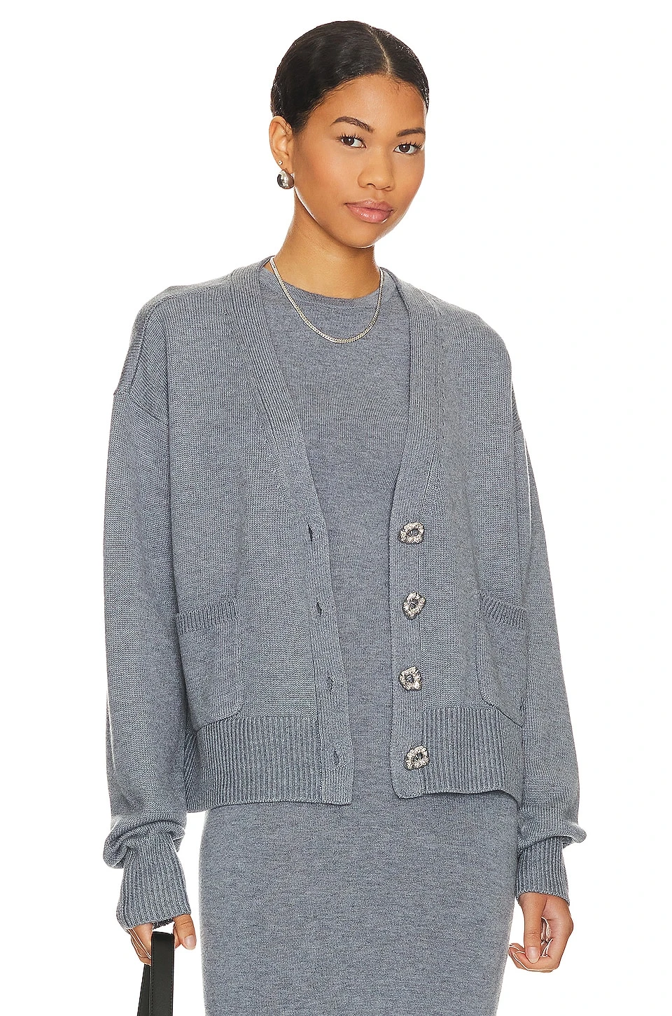 Song Of Style Sammie Cardigan Charcoal Grey 1 Song Of Style Sammie Cardigan Charcoal Grey