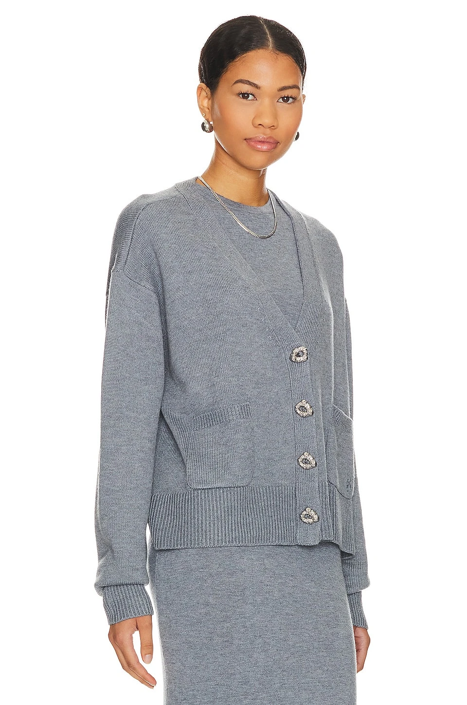 Song Of Style Sammie Cardigan Charcoal Grey 3 Song Of Style Sammie Cardigan Charcoal Grey - Image 3
