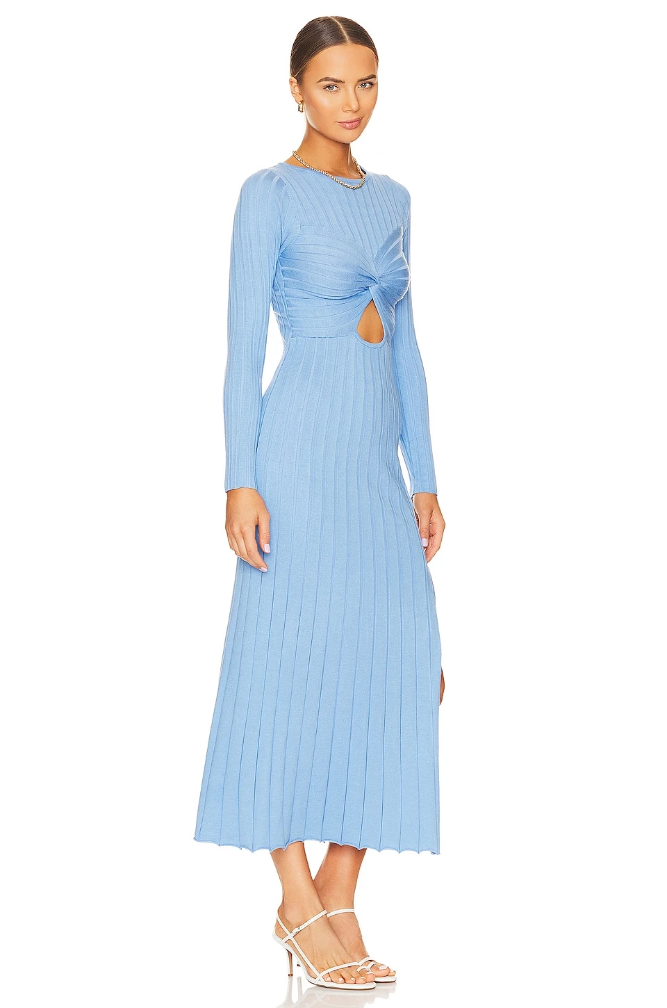 Recline Knit Dress Azure 2 Recline Knit Dress Azure - Image 2