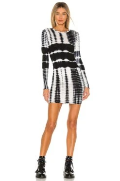 DUSK 미니 원피스 Black Multi