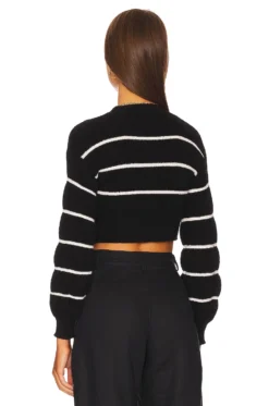 Sophia Stripe Sweater Black 6 Sophia Stripe Sweater Black -Fashion Clothing SPDW WK204 V3