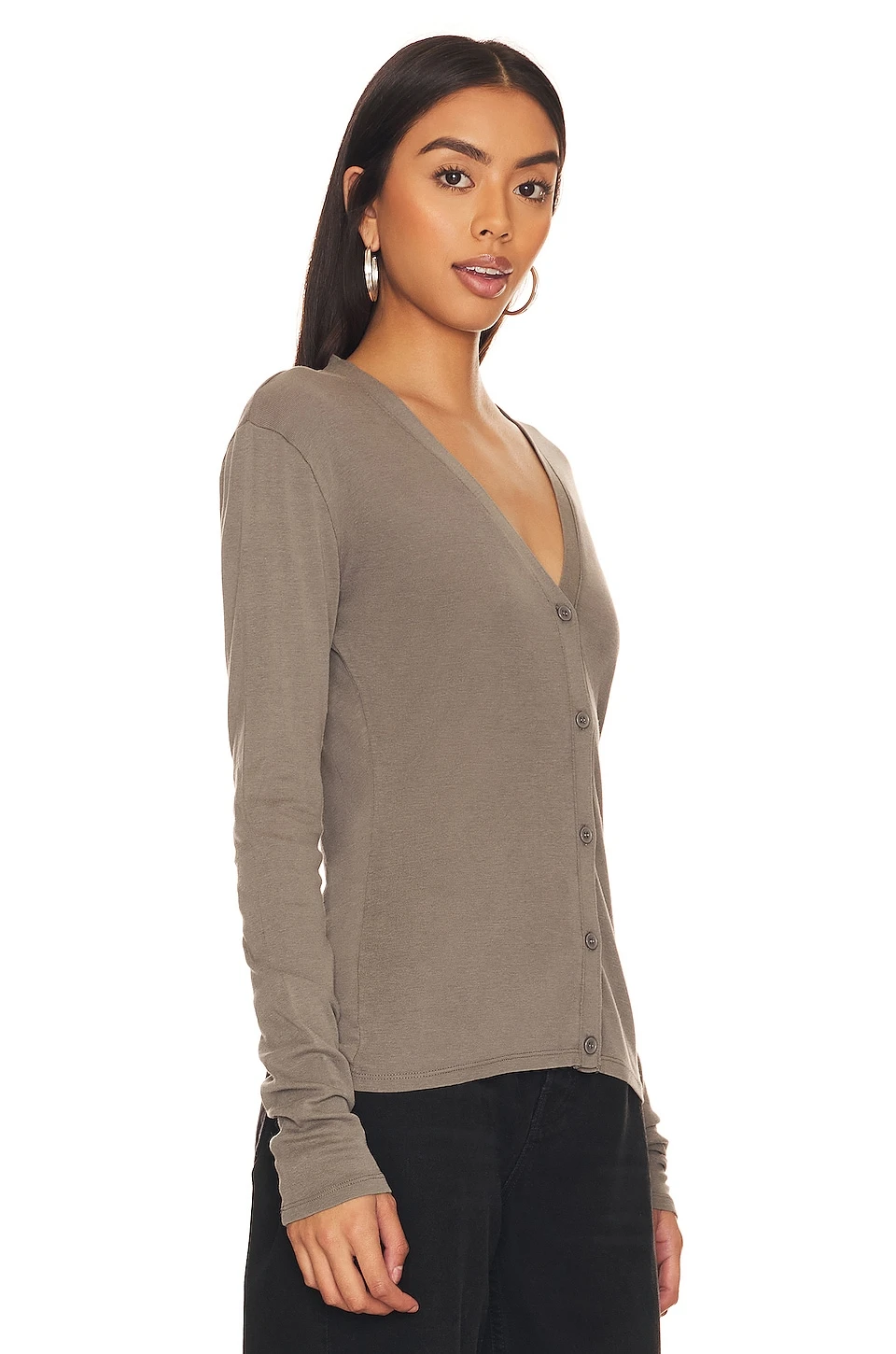 Splendid Ava Cardigan Olive Brown 2 Splendid Ava Cardigan Olive Brown - Image 2