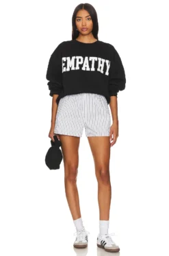 Empathy Always Crewneck Black -Fashion Clothing TMAY WK30 V4