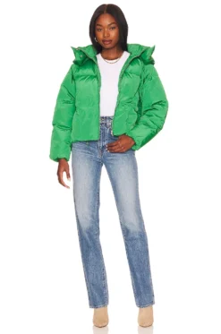 X Cartia Mallan Puffer Jacket Green -Fashion Clothing TOAR WO29 V6