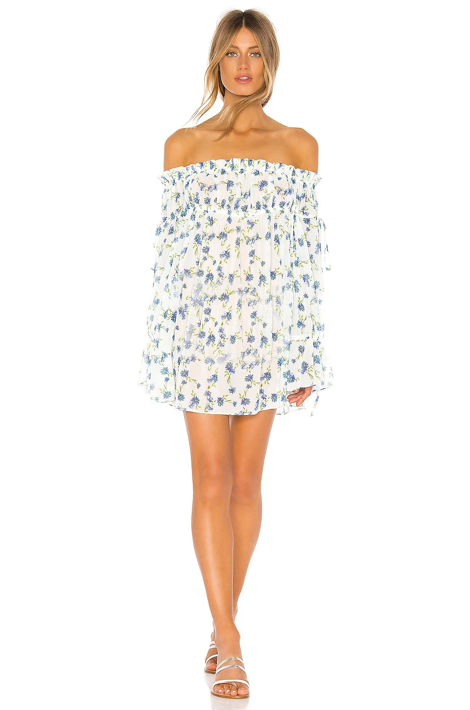 Brogan Mini Dress Forget Me Not Floral 1 Brogan Mini Dress Forget Me Not Floral