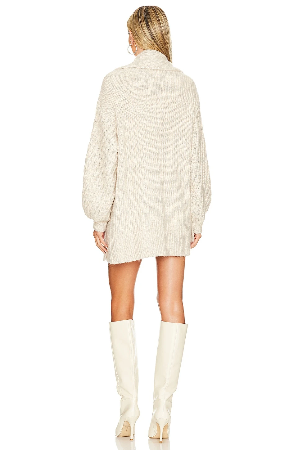 Nalla Cardigan Oatmeal 3 Nalla Cardigan Oatmeal - Image 3