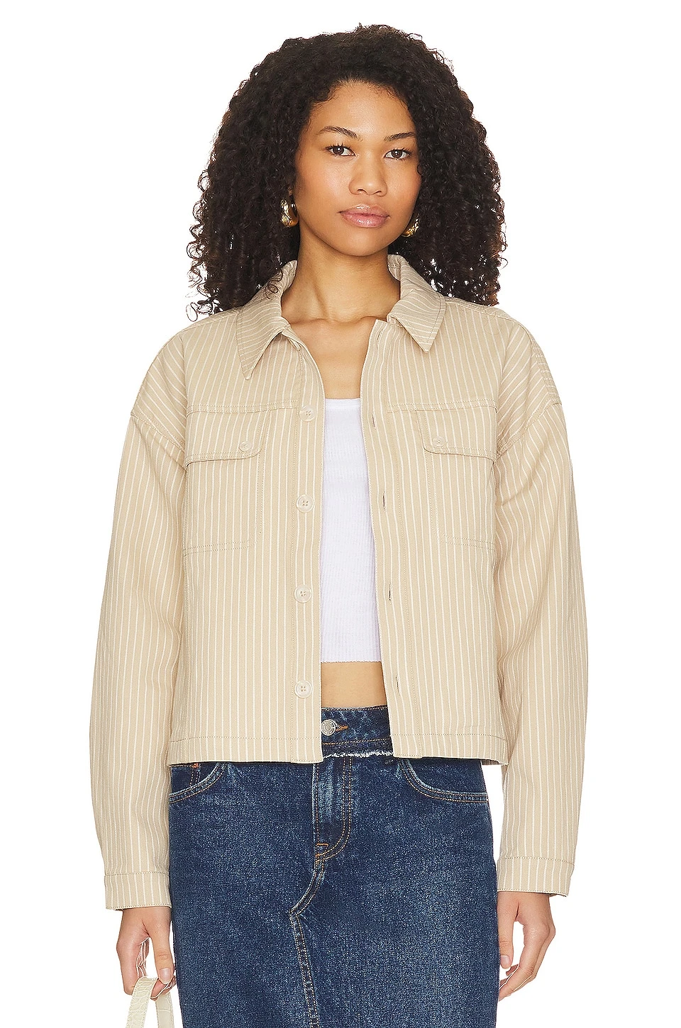 Nora Jacket Almond Stripe 1 Nora Jacket Almond Stripe