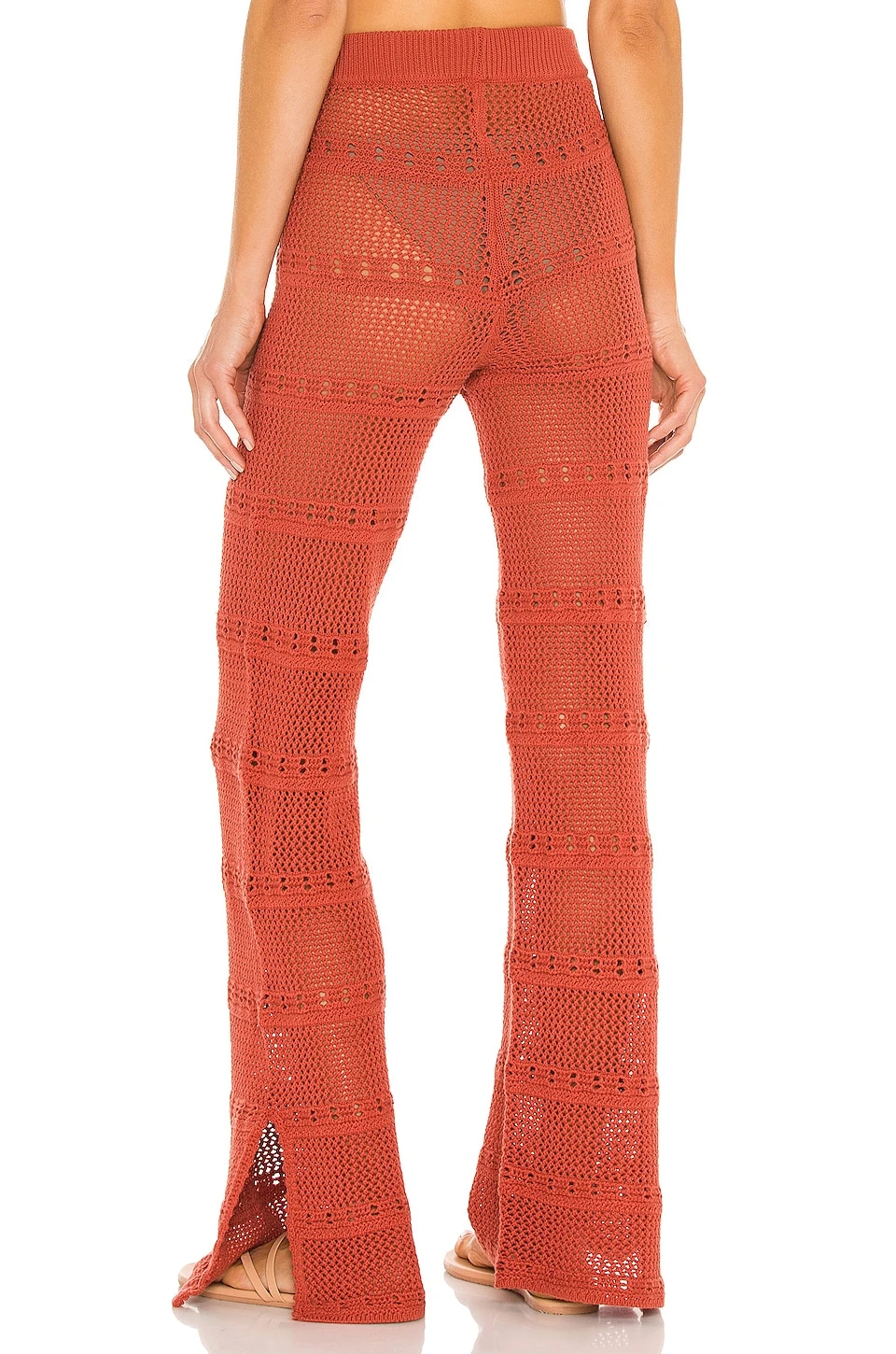 Hayden Crochet Pant Blood Orange 3 Hayden Crochet Pant Blood Orange - Image 3