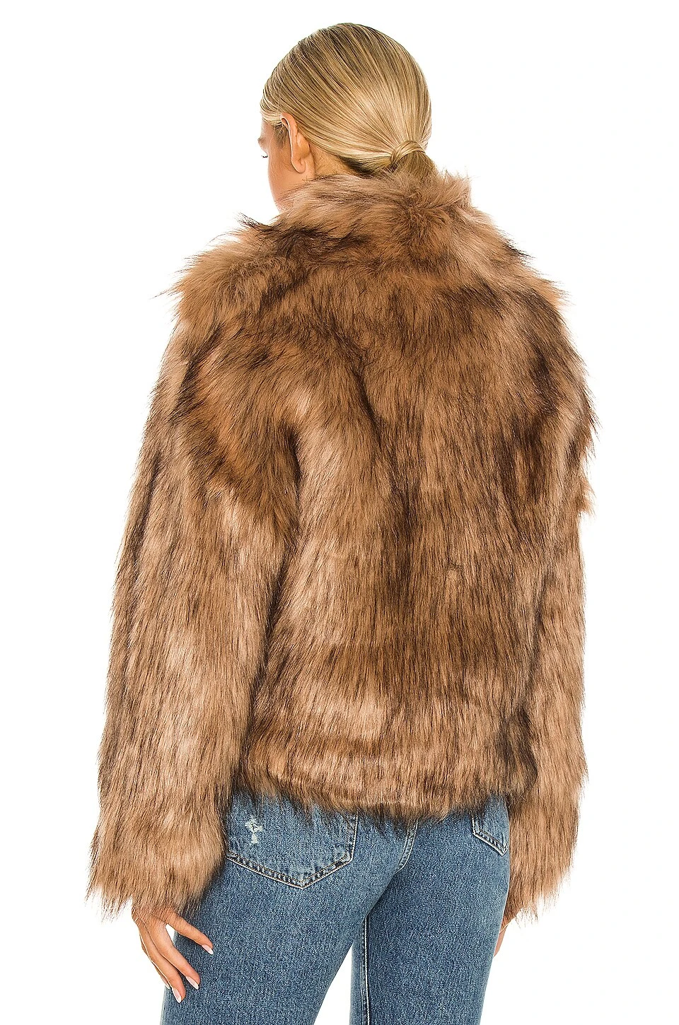 Unreal Faux Fur Delish Jacket Mocha 4 Unreal Faux Fur Delish Jacket Mocha - Image 4