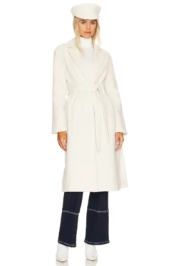 Love Affair Coat Blanc -Fashion Clothing UNRE WO82 V5