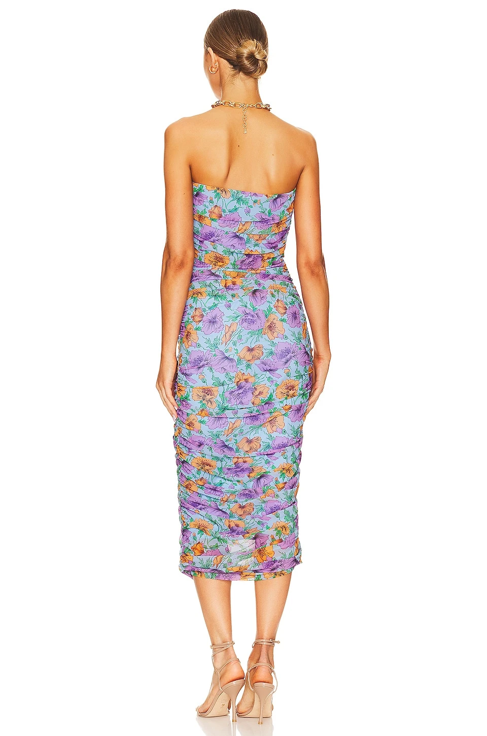 Veronica Beard Quiana Dresss Lake Blue Multi 3 Veronica Beard Quiana Dresss Lake Blue Multi - Image 3