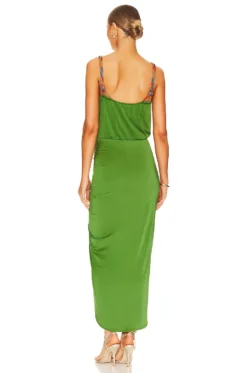 Veronica Beard Biava Dress Forest Army -Fashion Clothing VBRD WD121 V3