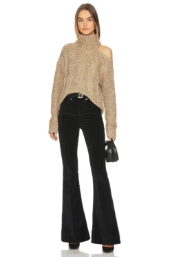 Veronica Beard Sheridan Bell Bottom Black -Fashion Clothing VBRD WJ57 V4