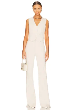 Veronica Beard Komi Pant Limestone 7 Veronica Beard Komi Pant Limestone -Fashion Clothing VBRD WP51 V4