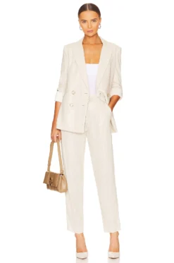 Veronica Beard Zelly Pant Silver -Fashion Clothing VBRD WP52 V4