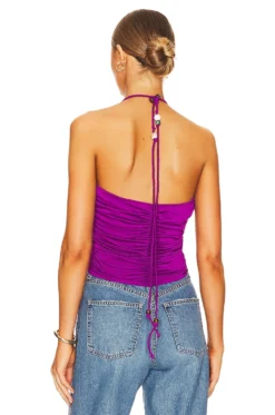 Veronica Beard Nikita Top Dark Violet -Fashion Clothing VBRD WS110 V4