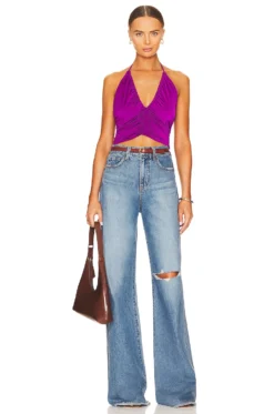 Veronica Beard Nikita Top Dark Violet -Fashion Clothing VBRD WS110 V5