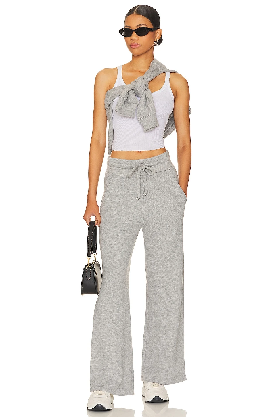 Wideleg Stroll Sweatpant Heather Grey 4 Wideleg Stroll Sweatpant Heather Grey - Image 4