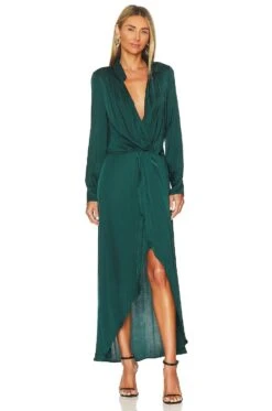 Siren Midi Dress Dark Cedar -Fashion Clothing YOUN WD1230 V1 1