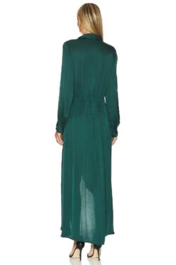 Siren Midi Dress Dark Cedar -Fashion Clothing YOUN WD1230 V3