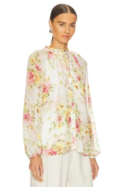 Sundown Blouse New Day Ivory 7 Sundown Blouse New Day Ivory -Fashion Clothing YUMI WS156 V3